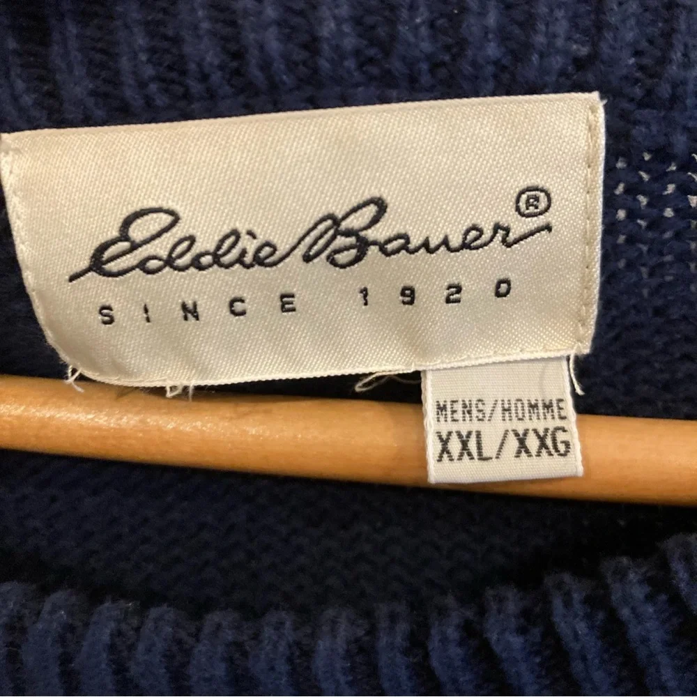Waffle Knit‎ Fisherman's Sweater Men's 2XL Eddie Bauer - Picture 2 of 8